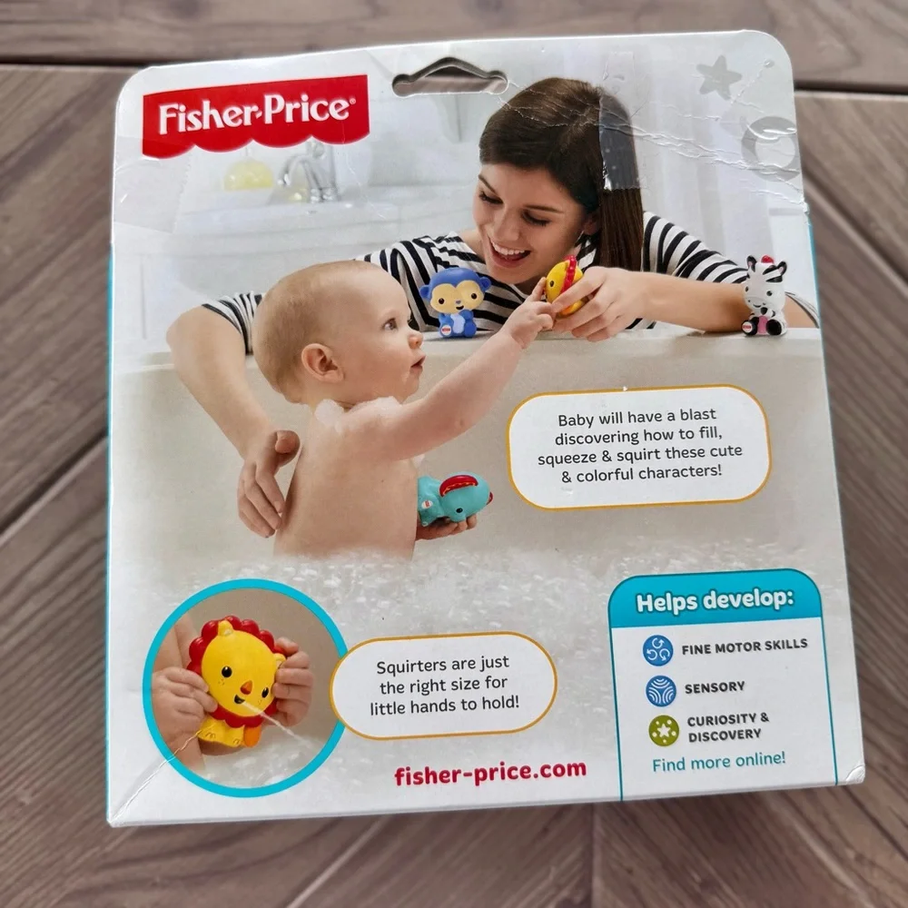 Fisher-Price Animal Bath Squirters Set - Multicolor
